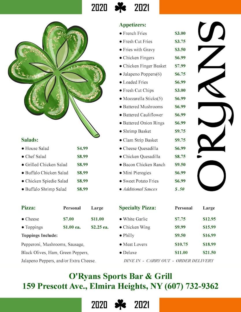 O'Ryans Sports Bar And Grill